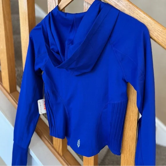 NEW Free People Movement Playin For Keeps Zip Hoodie Layer Sapphire Skies Combo - Picture 11 of 13